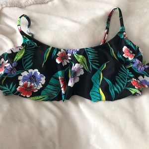 Floral bikini top